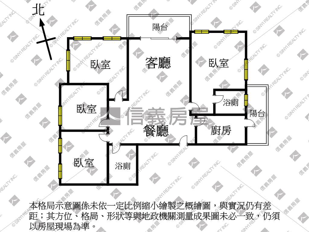 近三塊厝清幽四房房屋室內格局與周邊環境