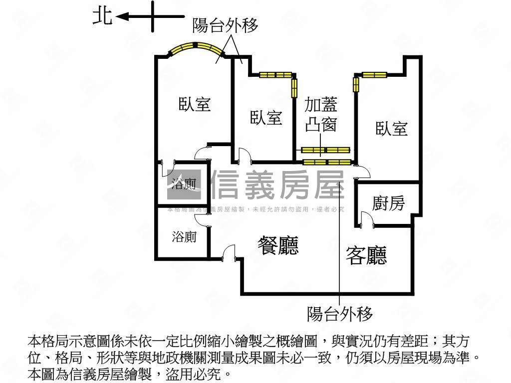 忠孝新生捷運中庭管理三房房屋室內格局與周邊環境