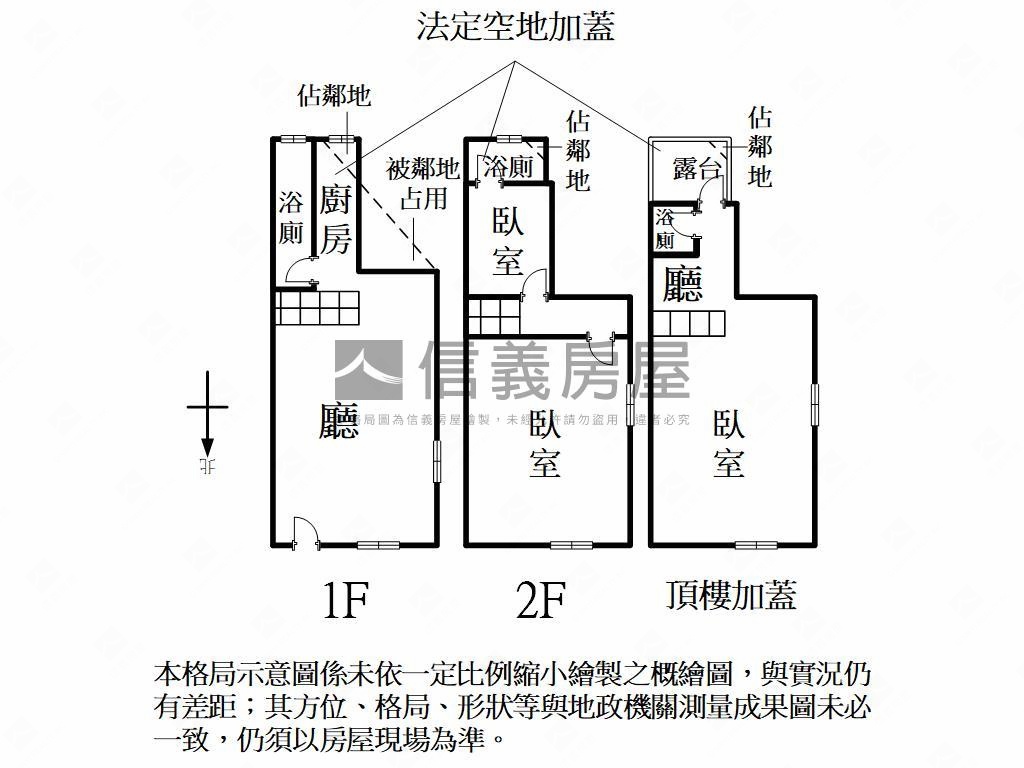 中央公園巷弄透天房屋室內格局與周邊環境