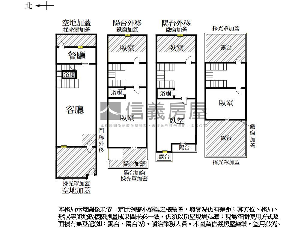 安南區約１２年透天車墅房屋室內格局與周邊環境