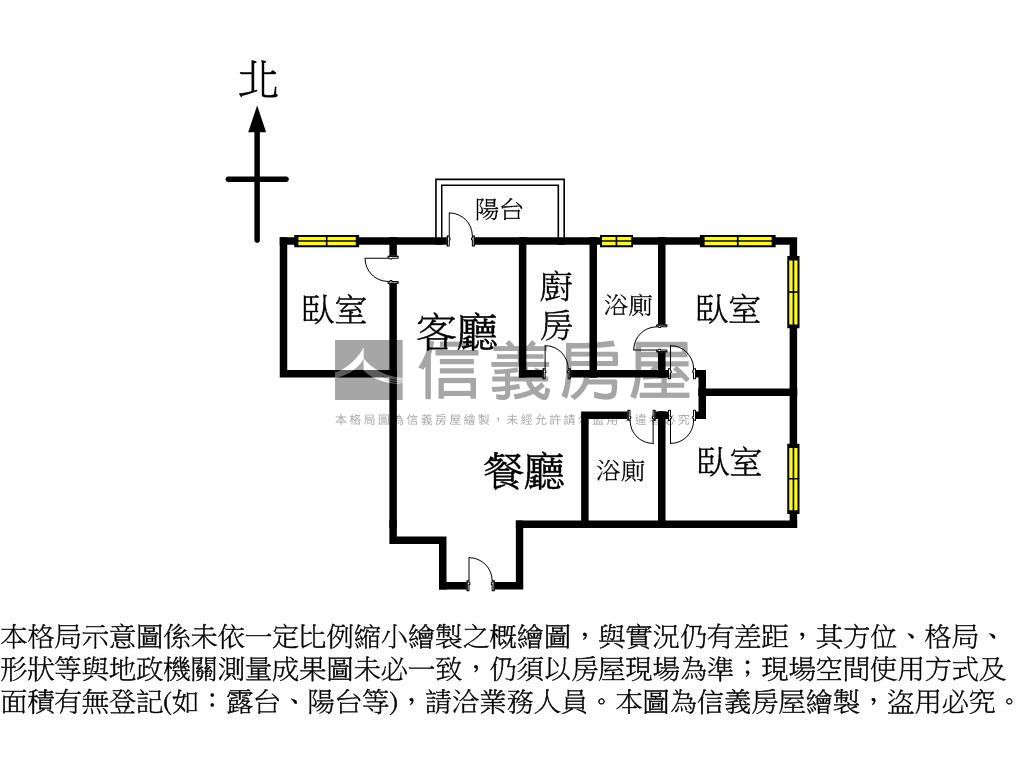 【信松廣場三房加車位】房屋室內格局與周邊環境