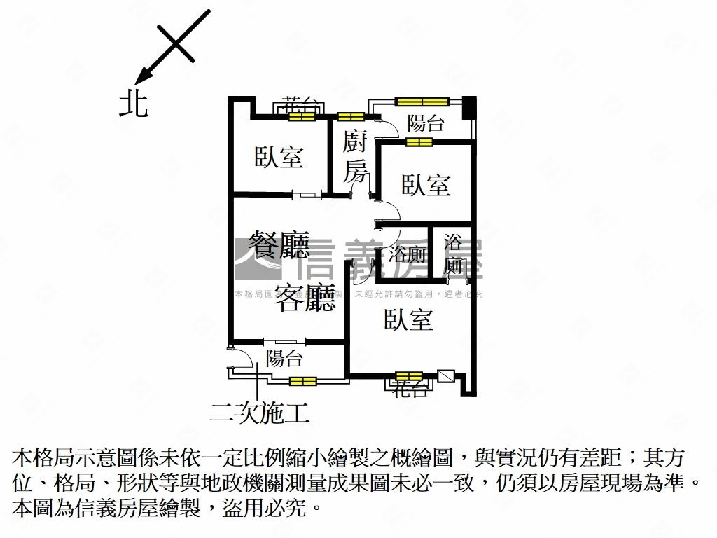 專任凱旋大地面河景高樓房屋室內格局與周邊環境