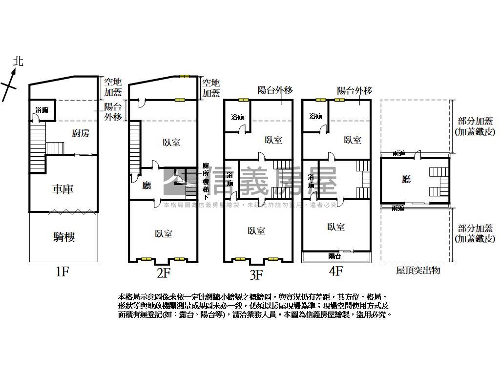屋況佳近三井震後臨路透天房屋室內格局與周邊環境