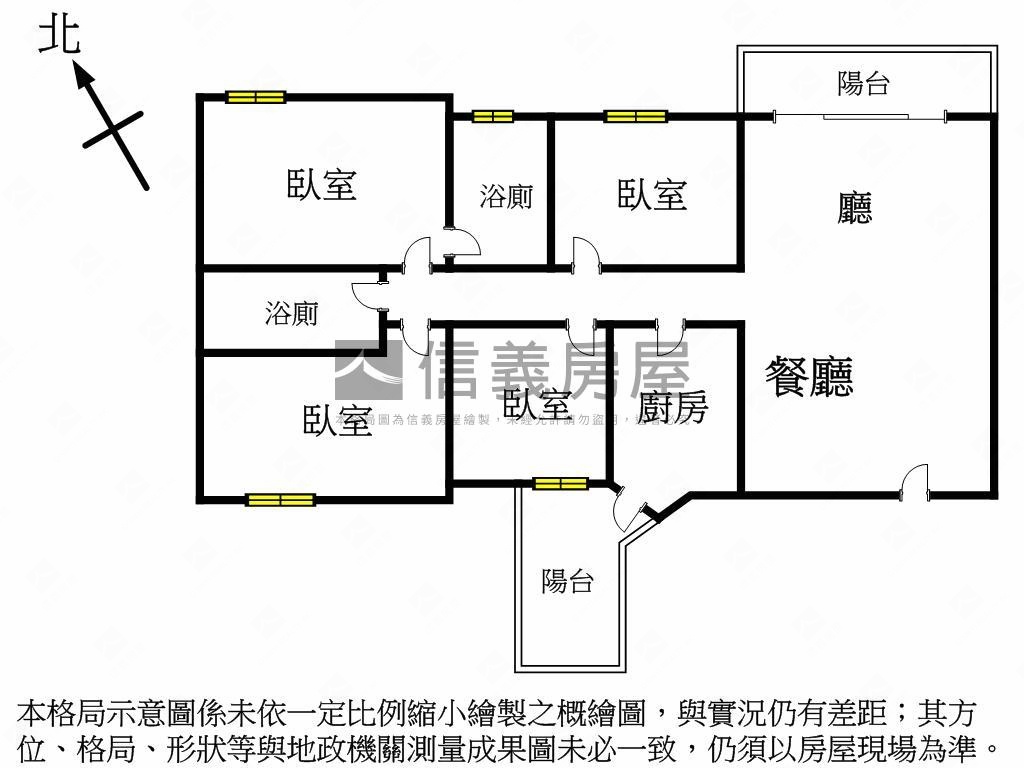 美麗殿極詩情畫意美四房房屋室內格局與周邊環境