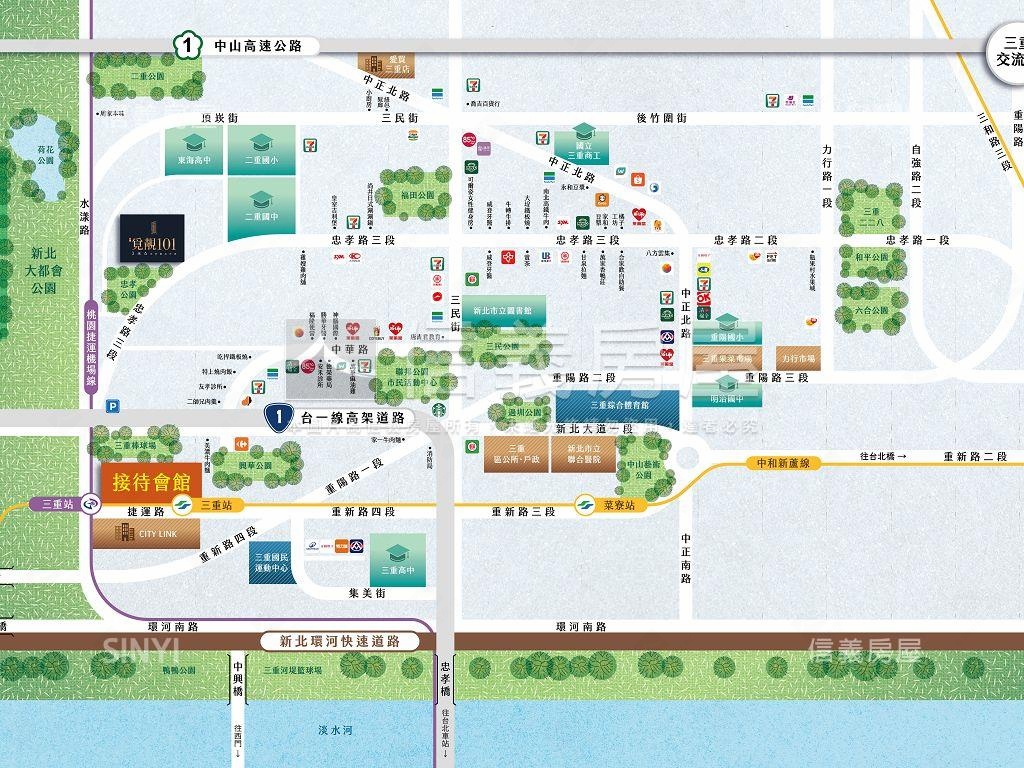 覓靚１０１房屋室內格局與周邊環境