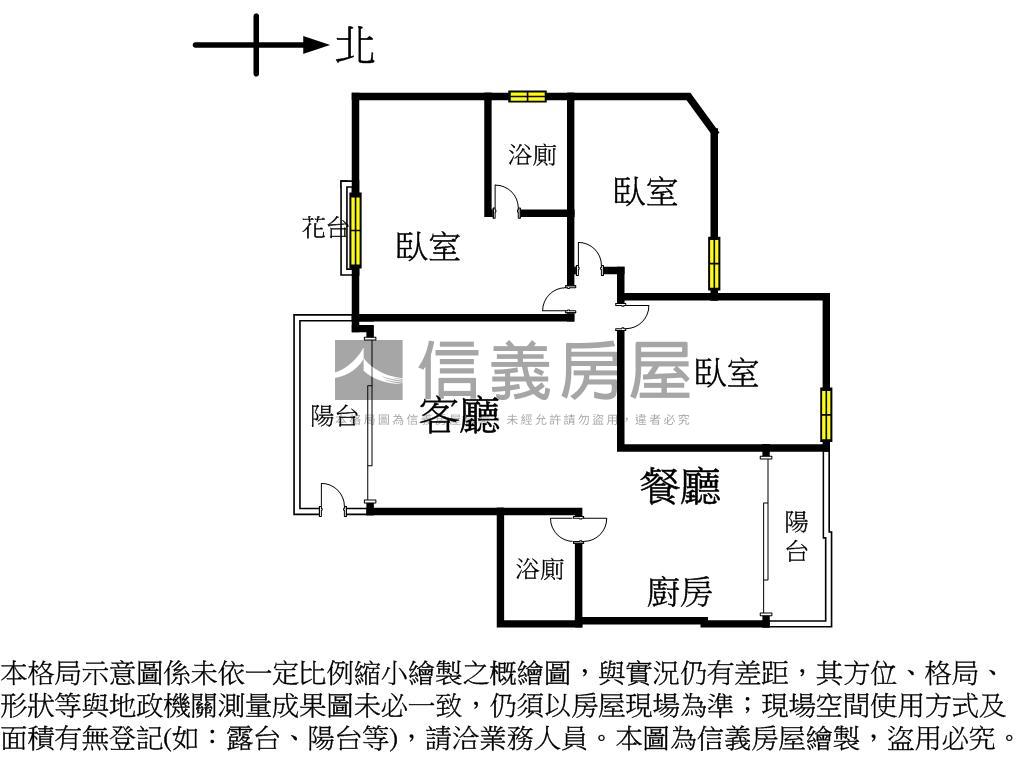 太子哈佛採光三房平車房屋室內格局與周邊環境