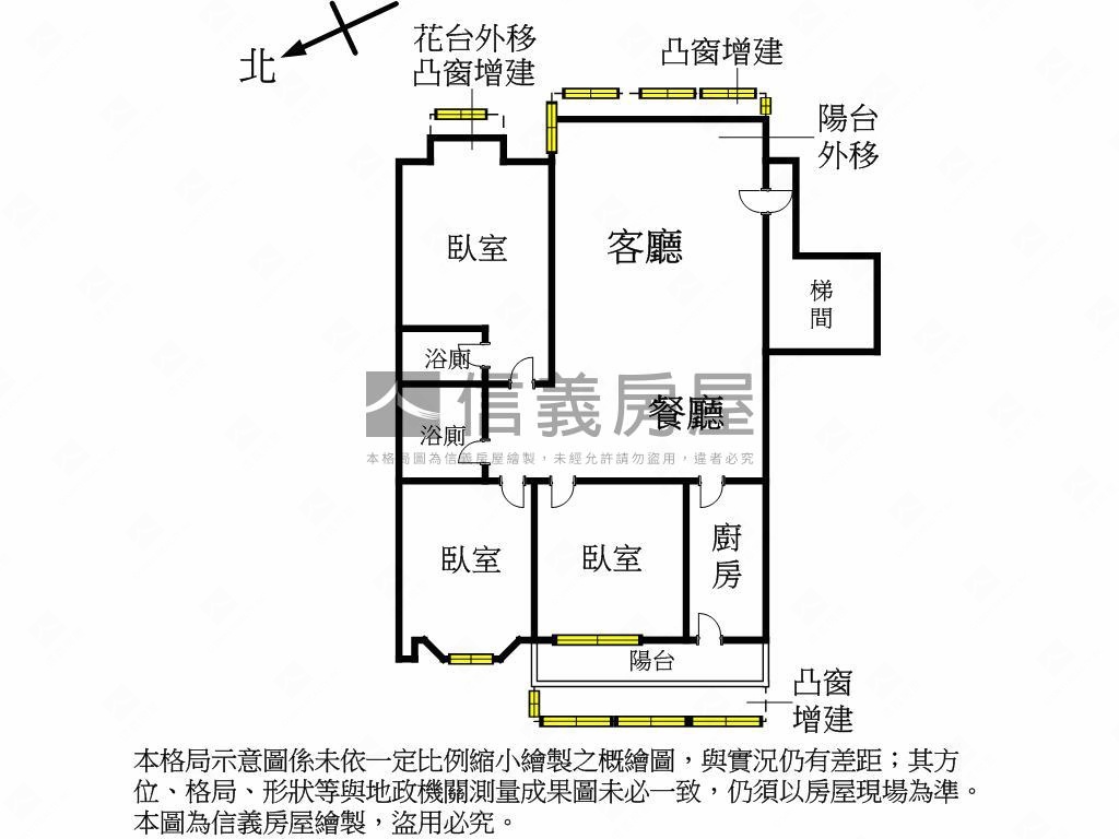 天長地久電梯安靜大三房房屋室內格局與周邊環境