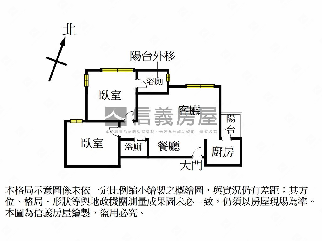 玖宜美學綠景電梯兩房房屋室內格局與周邊環境