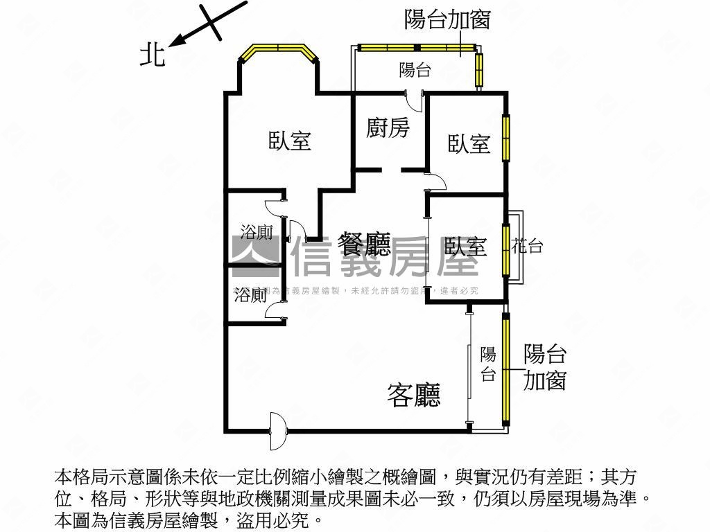 龍寶三房平車房屋室內格局與周邊環境
