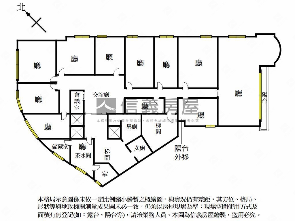 台中西區３０９整層商辦房屋室內格局與周邊環境