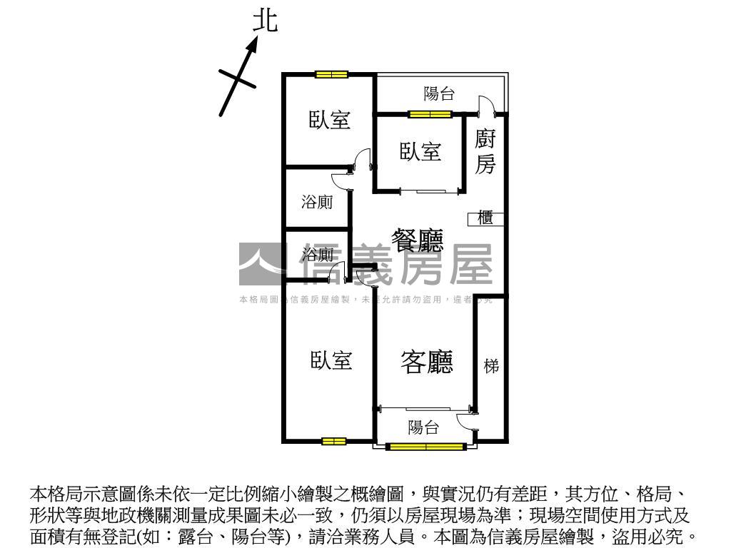 近徐匯中學捷運站的三樓房屋室內格局與周邊環境
