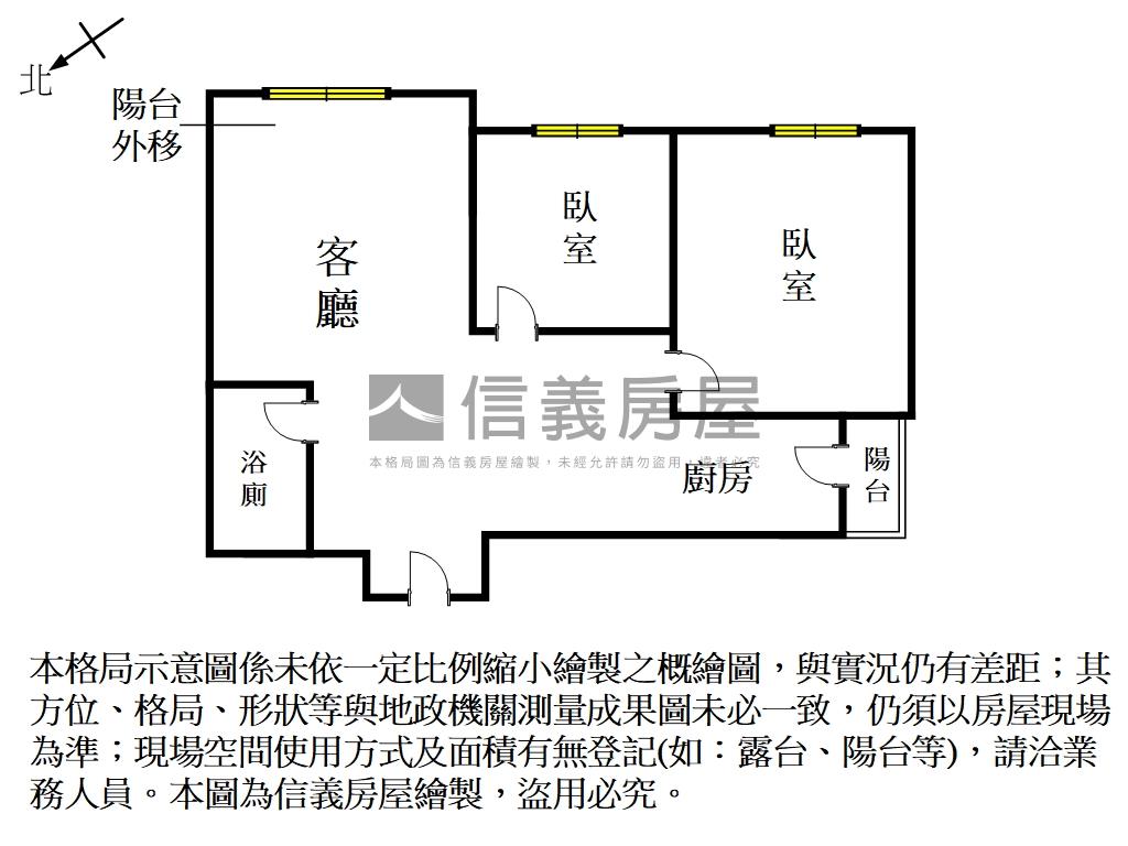 金生金室簡約採光通風兩房房屋室內格局與周邊環境