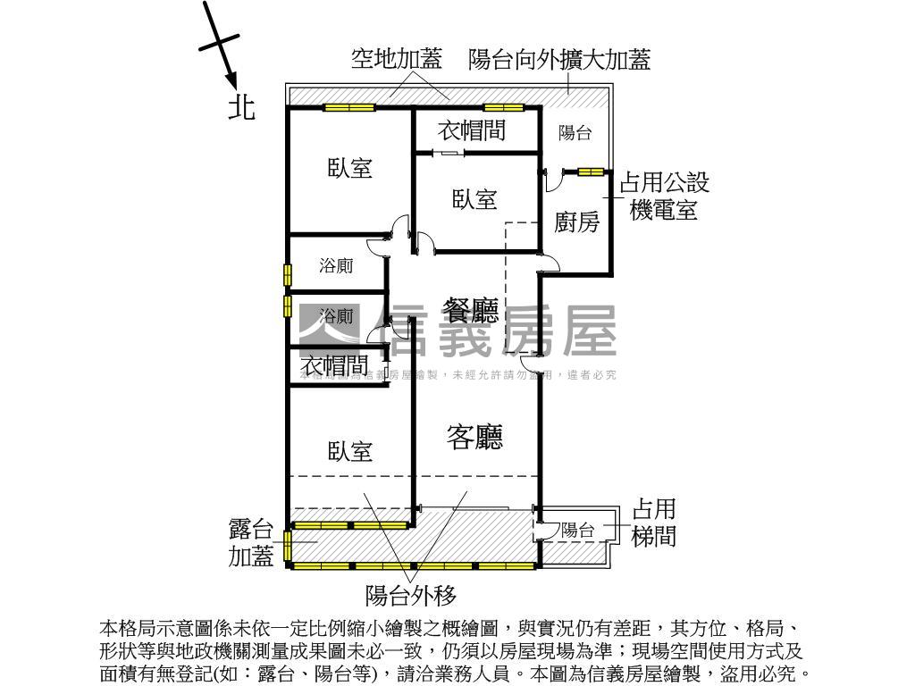 中央新村露臺面公園車位房屋室內格局與周邊環境