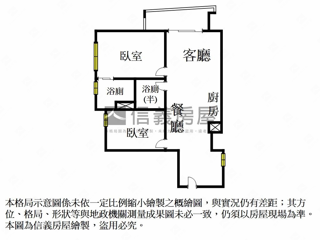 大安茗邸龍門２房９樓Ｂ戶房屋室內格局與周邊環境