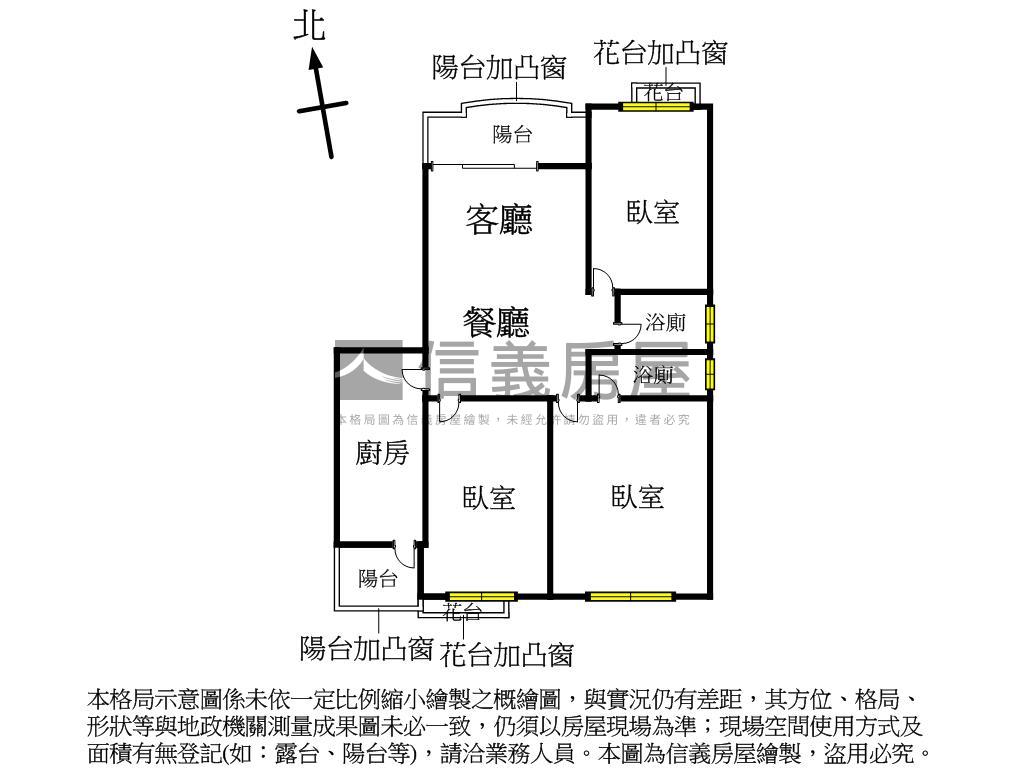 未來捷運｜方正電梯大三房房屋室內格局與周邊環境