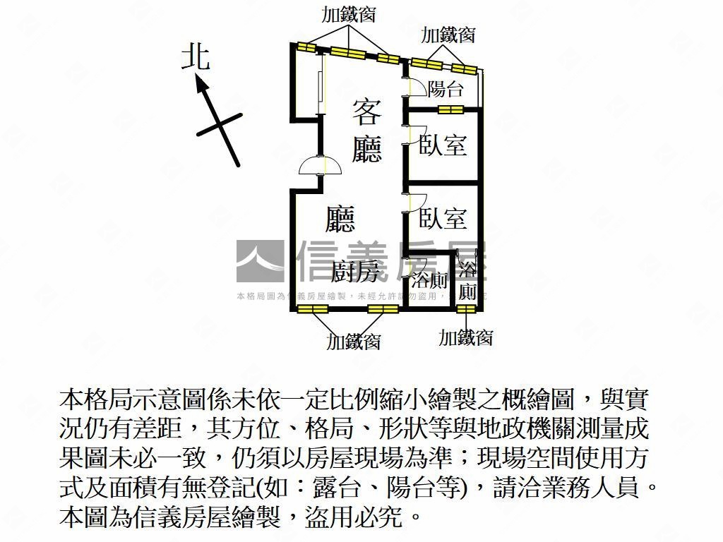 信義街二樓美寓房屋室內格局與周邊環境