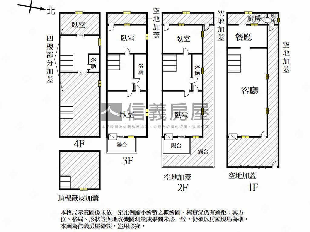 近衛武營邊間透天房屋室內格局與周邊環境