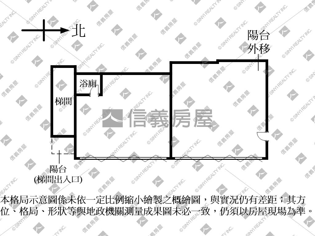 大面寬雙鐵捲門店辦房屋室內格局與周邊環境