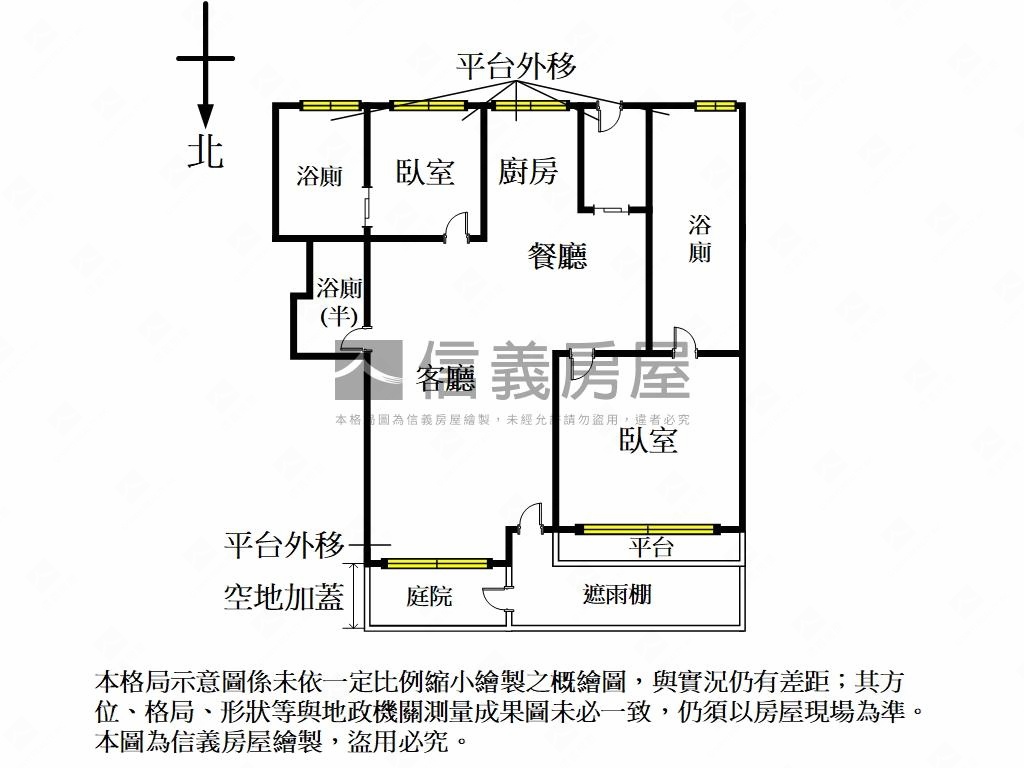 逸仙一樓美屋有前院房屋室內格局與周邊環境