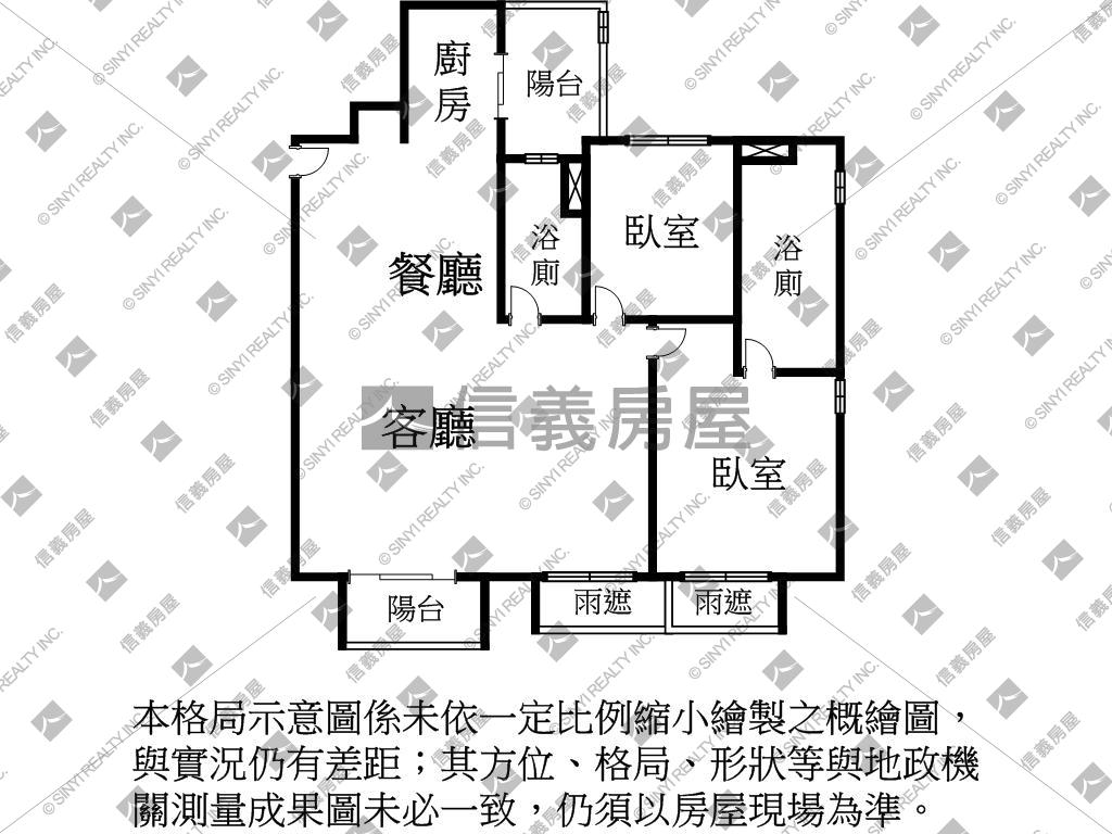 水律川Ｂ３棟１５樓房屋室內格局與周邊環境