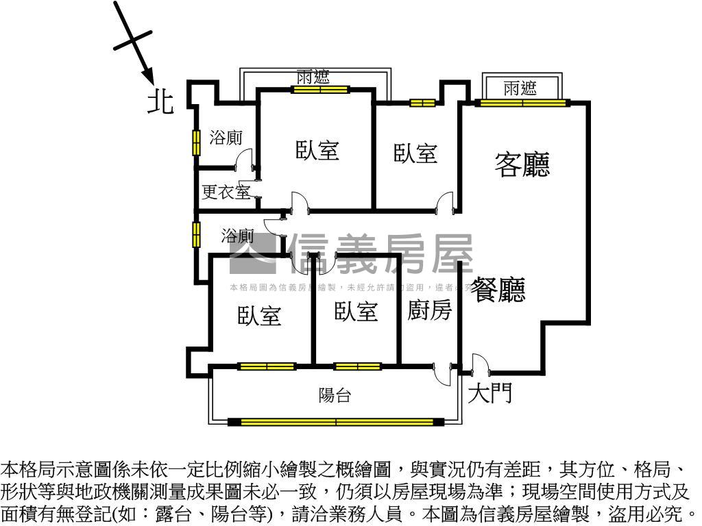 紐約紐約面樹海邊間四房房屋室內格局與周邊環境