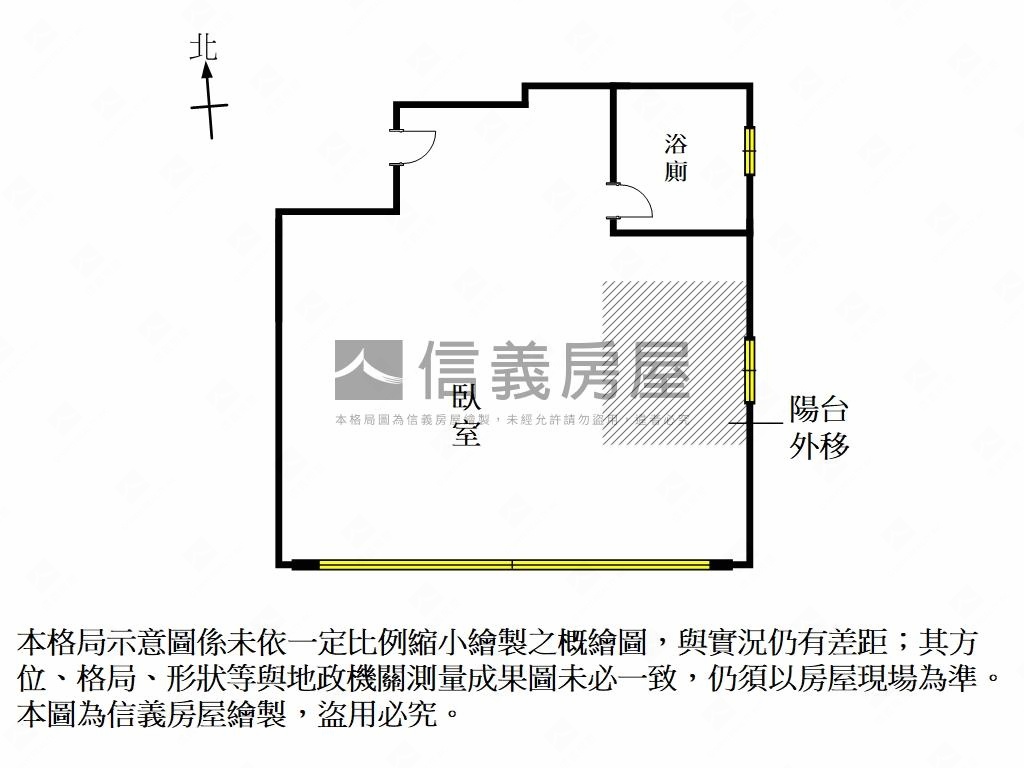 鹽行全新完工採光套房Ｂ３房屋室內格局與周邊環境
