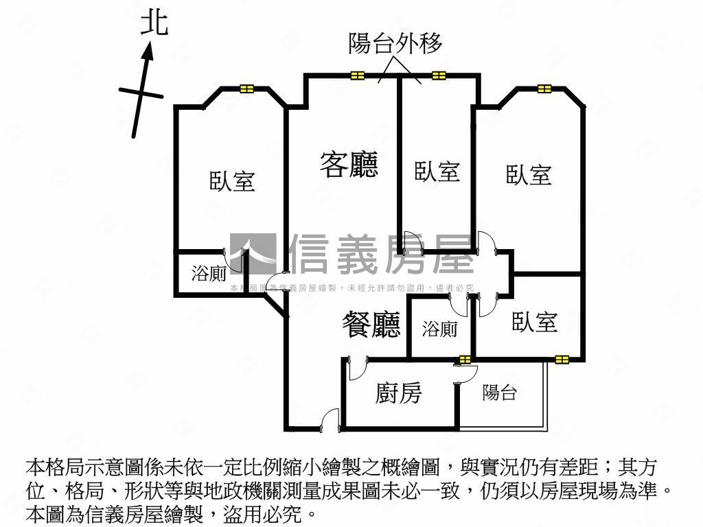 聯邦＊富麗時尚４房房屋室內格局與周邊環境