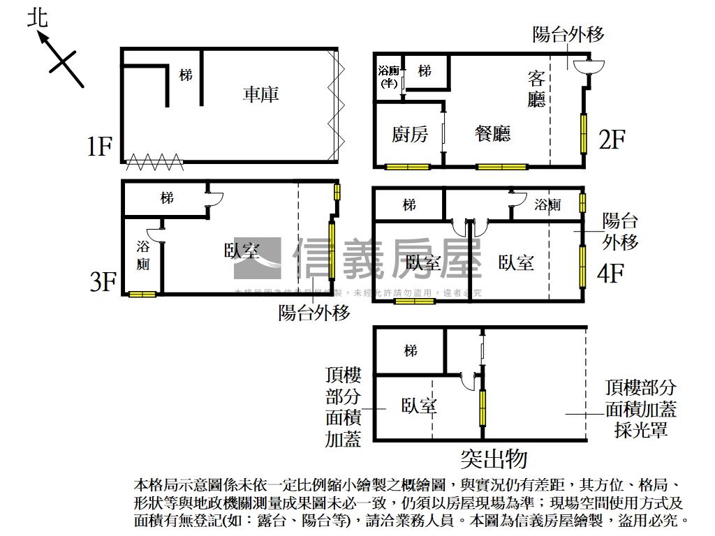 中山路社區邊間車庫透天房屋室內格局與周邊環境