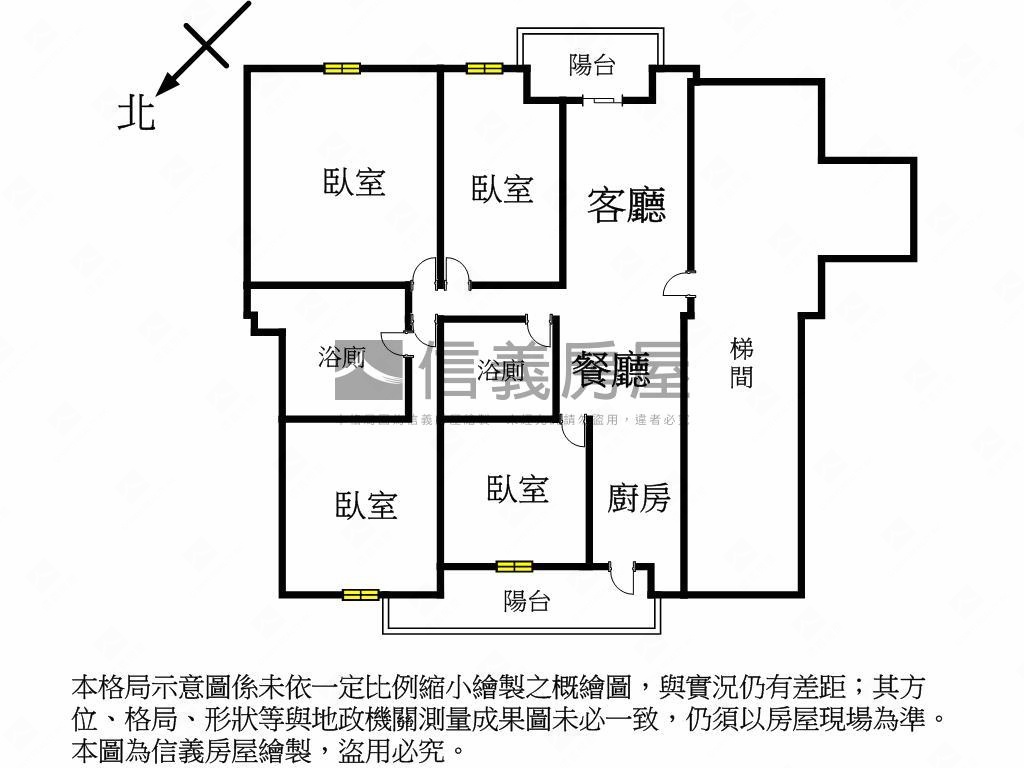 山水畫樓精美４房房屋室內格局與周邊環境