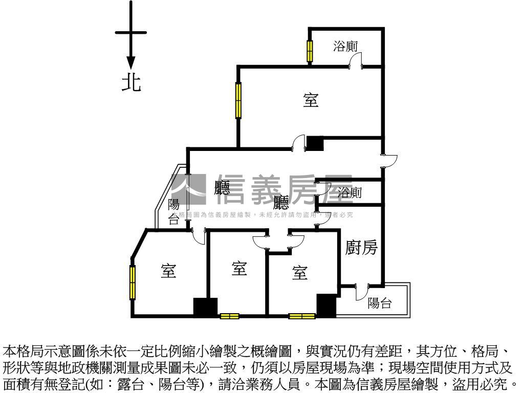 直面基隆港約５０坪大空間房屋室內格局與周邊環境