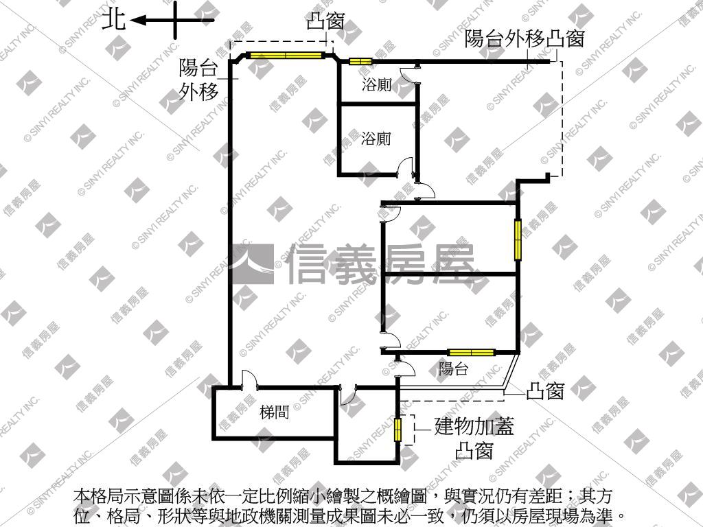 【皇家宮廷】三樓邊間房屋室內格局與周邊環境