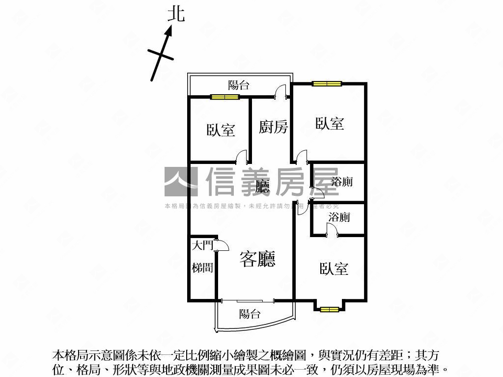 龍年鉅獻龍家族３房房屋室內格局與周邊環境