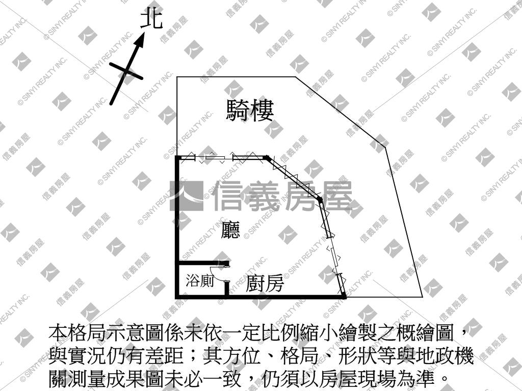 大里三角窗大面寬店面房屋室內格局與周邊環境