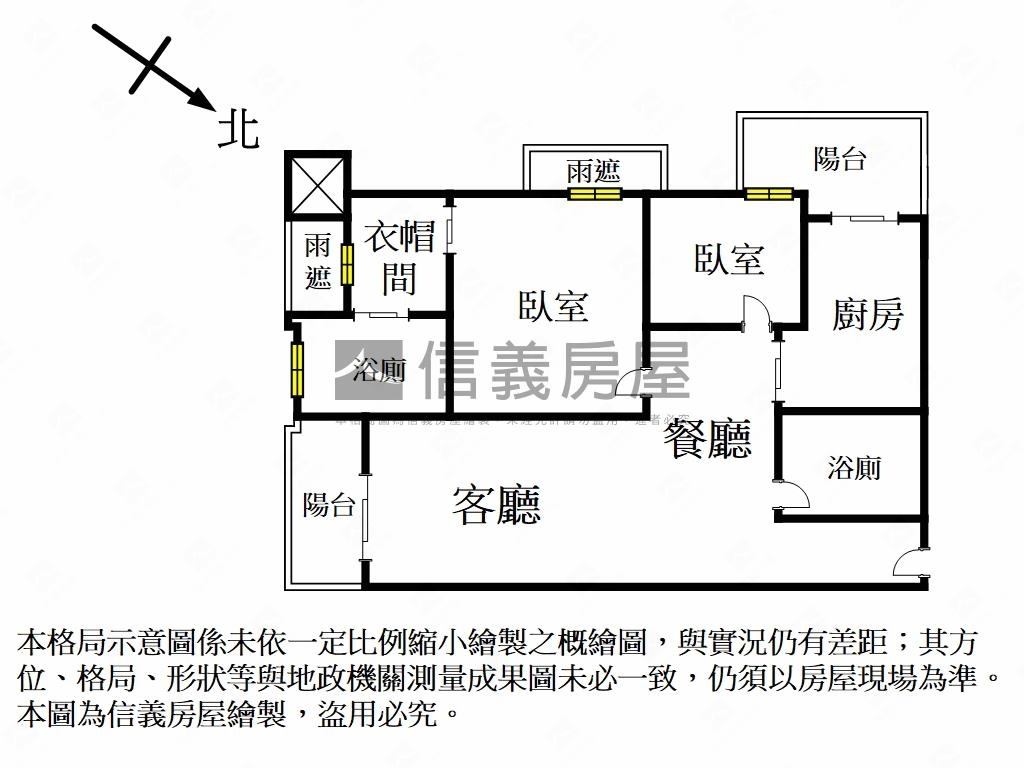 河景生活‧近北市房屋室內格局與周邊環境