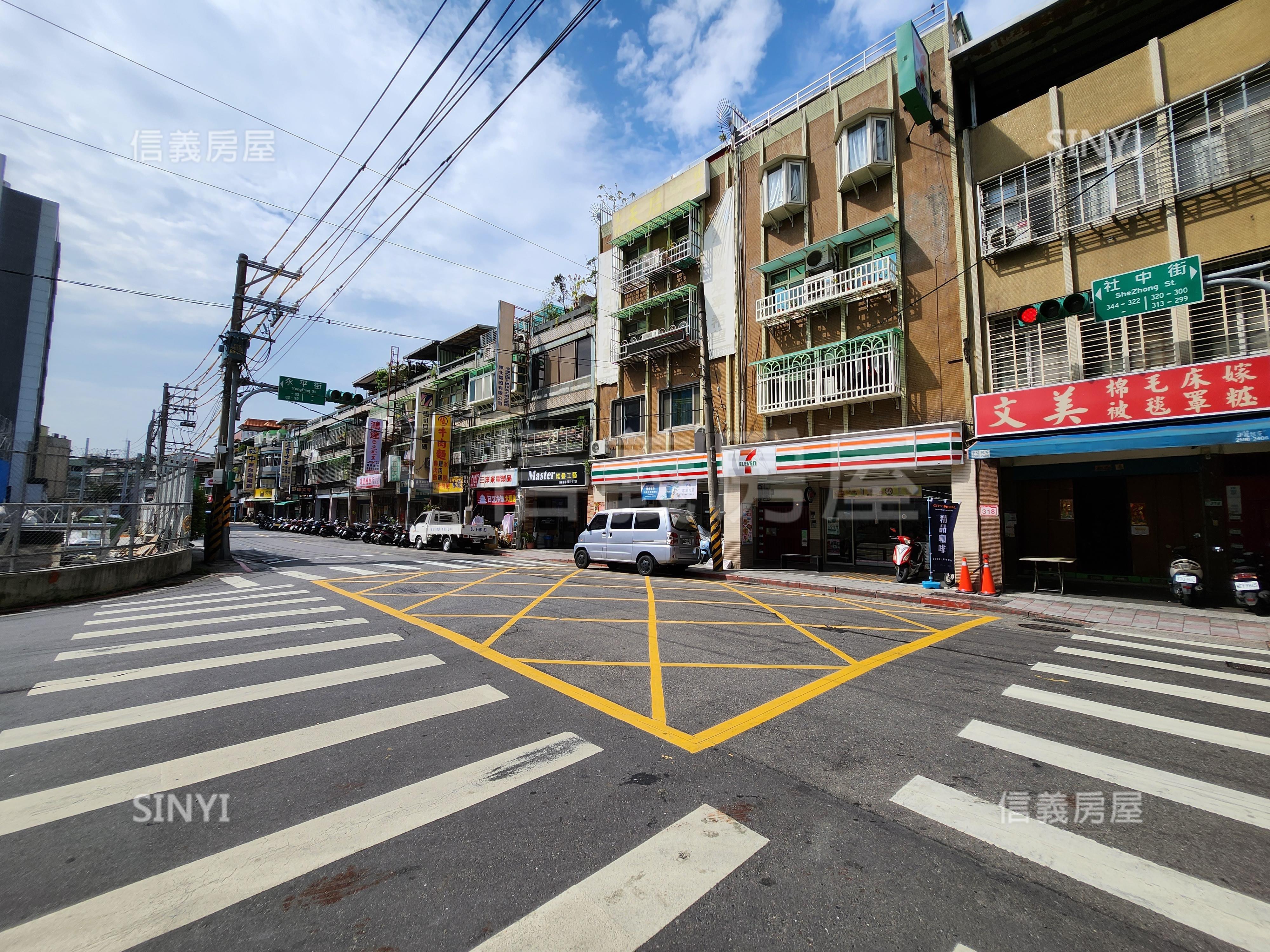 士林大面寬三角窗黃金店面房屋室內格局與周邊環境