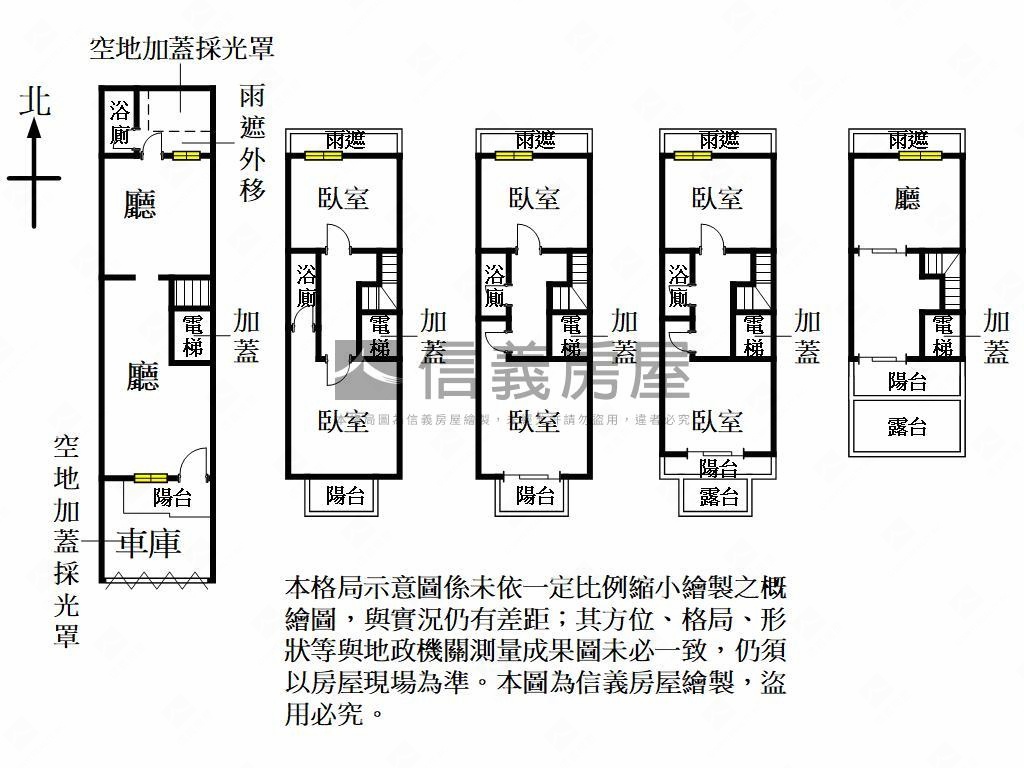 大地坪面南車庫別墅房屋室內格局與周邊環境