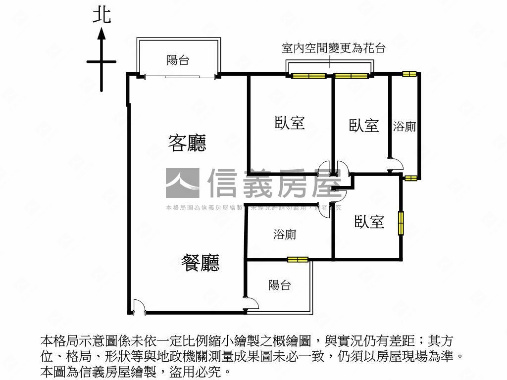 馥景莊園三房雙平車房屋室內格局與周邊環境