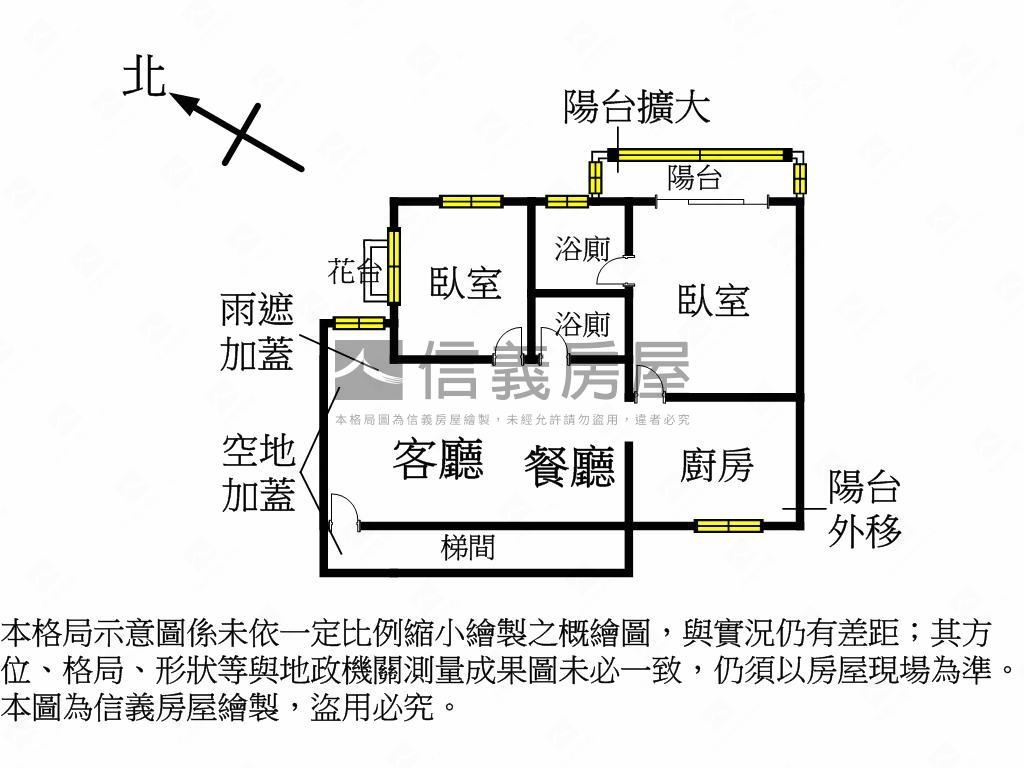 近北門國小美電梯２房雙衛房屋室內格局與周邊環境