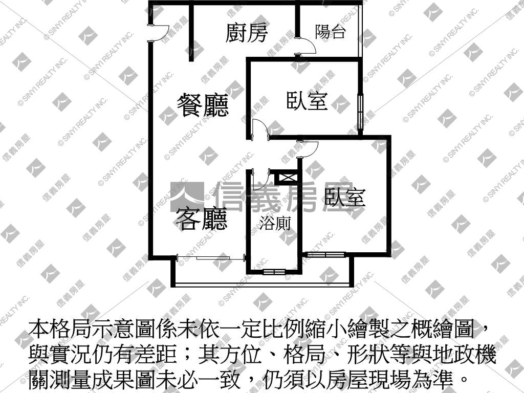 大任之翼Ｂ５十樓兩房平車房屋室內格局與周邊環境