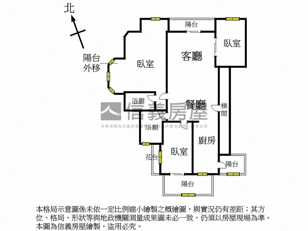 潭子頭家厝電梯美３房房屋室內格局與周邊環境