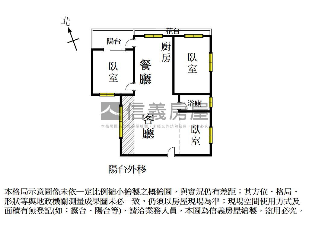 億載國小旁採光三房房屋室內格局與周邊環境