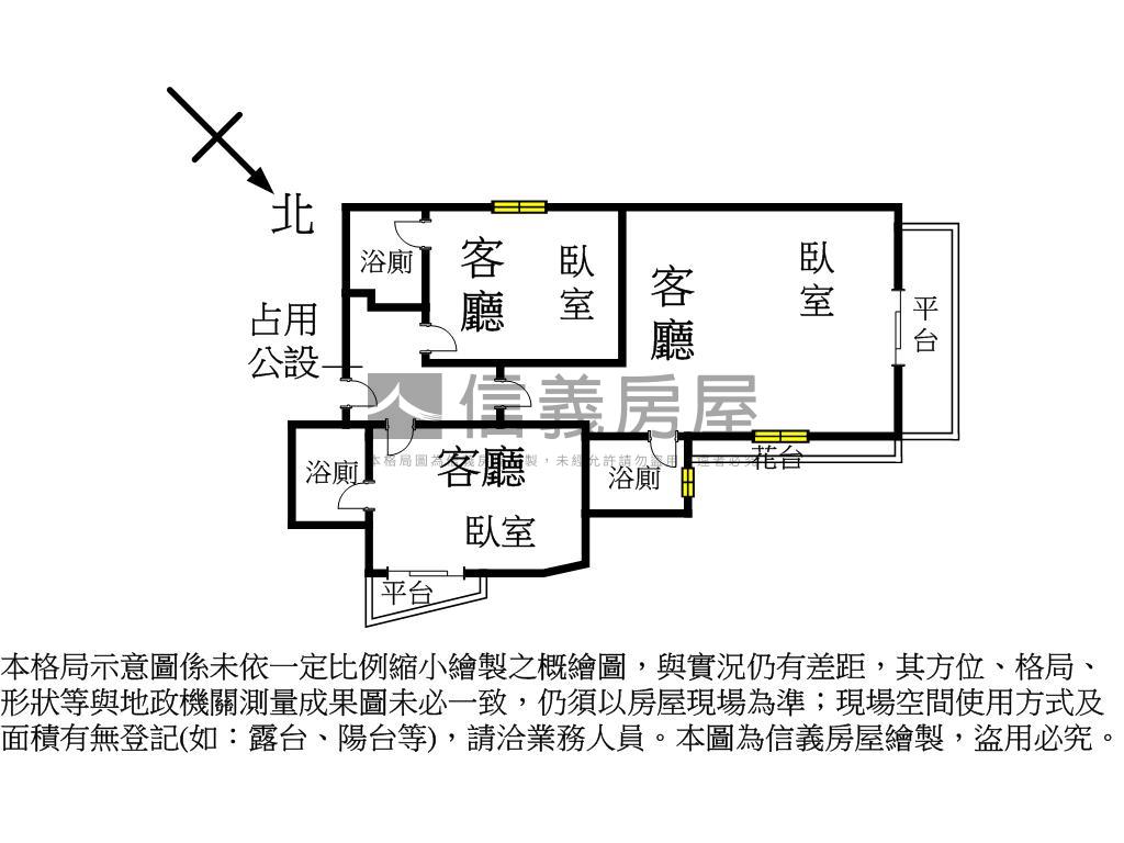 北區投資收租聖品房屋室內格局與周邊環境