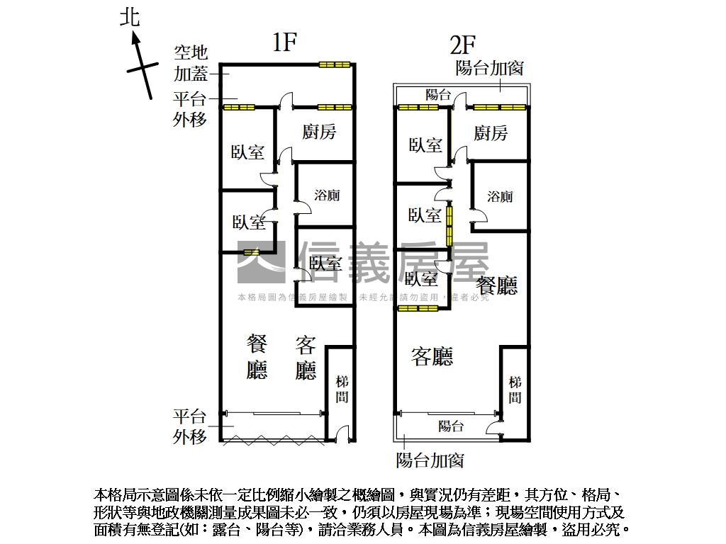 近永安市場捷運站１和２樓房屋室內格局與周邊環境