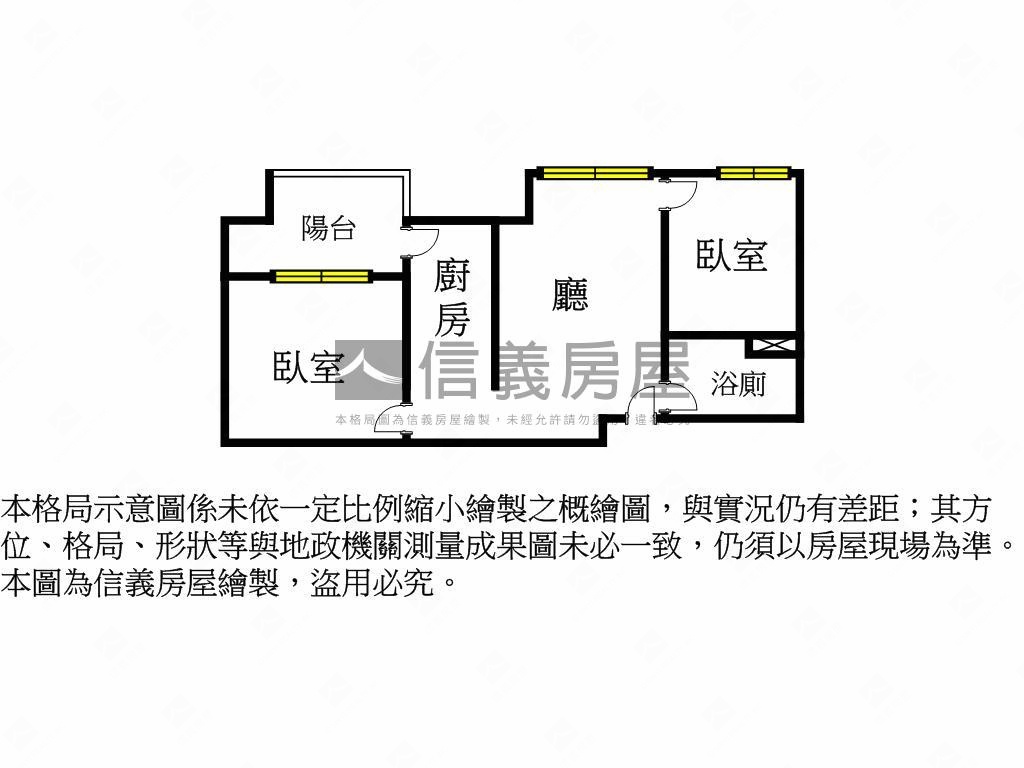 夢享城明廳兩房房屋室內格局與周邊環境