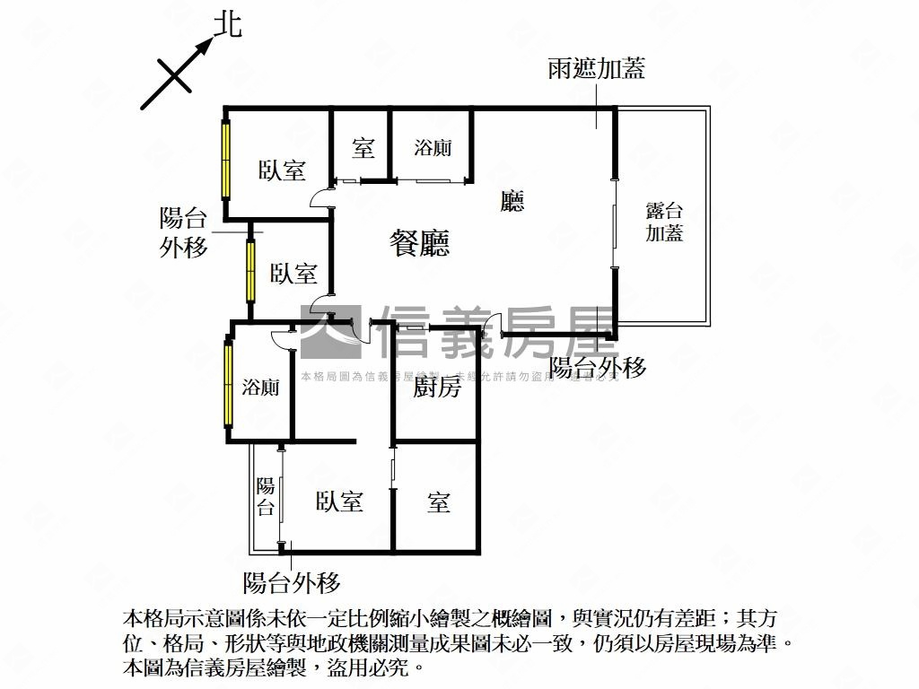 政大綠意露台大空間房屋室內格局與周邊環境