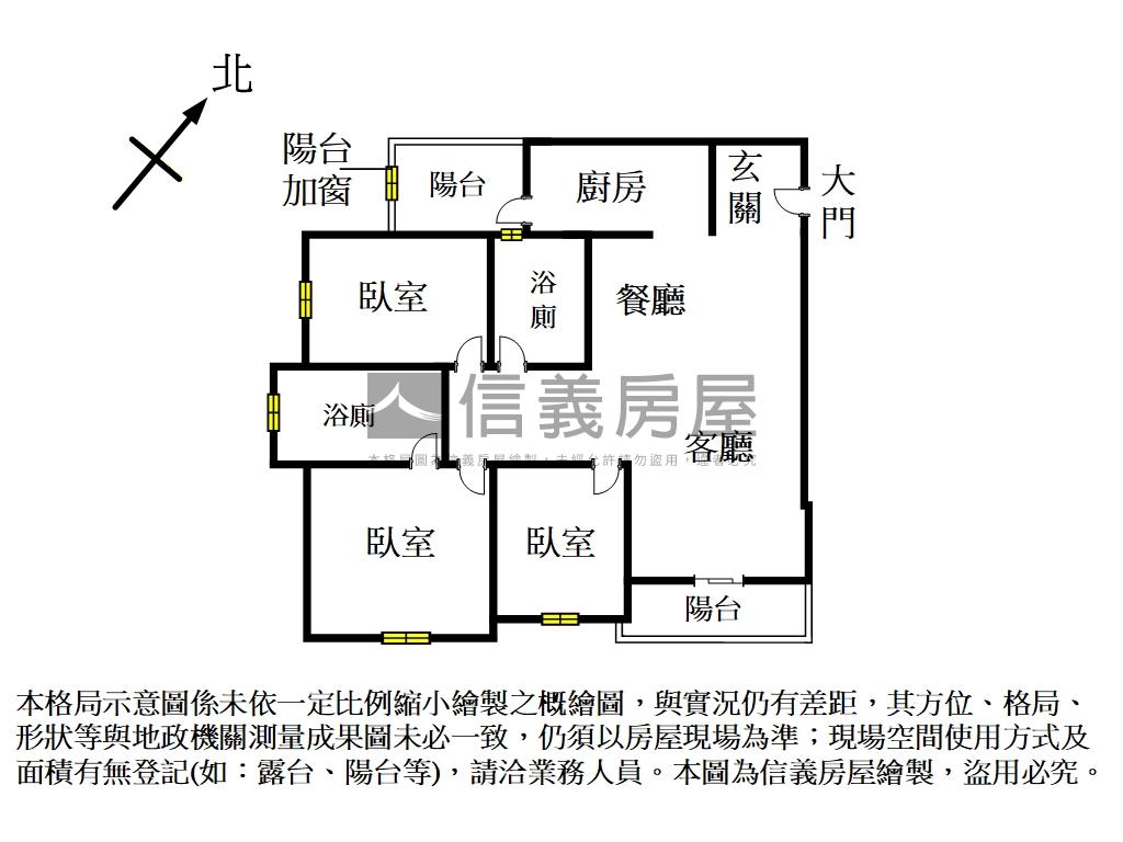 昕未來黃金樓層視野三房房屋室內格局與周邊環境