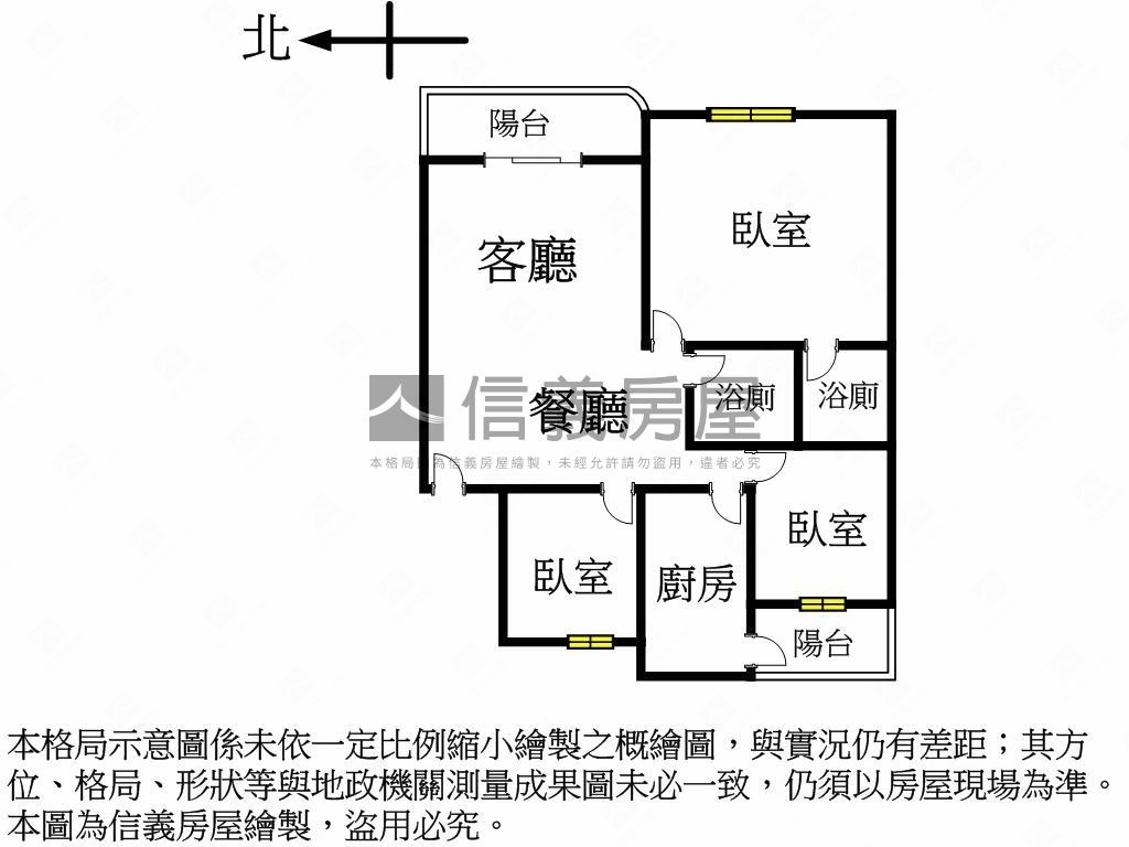 大三園精緻三房房屋室內格局與周邊環境