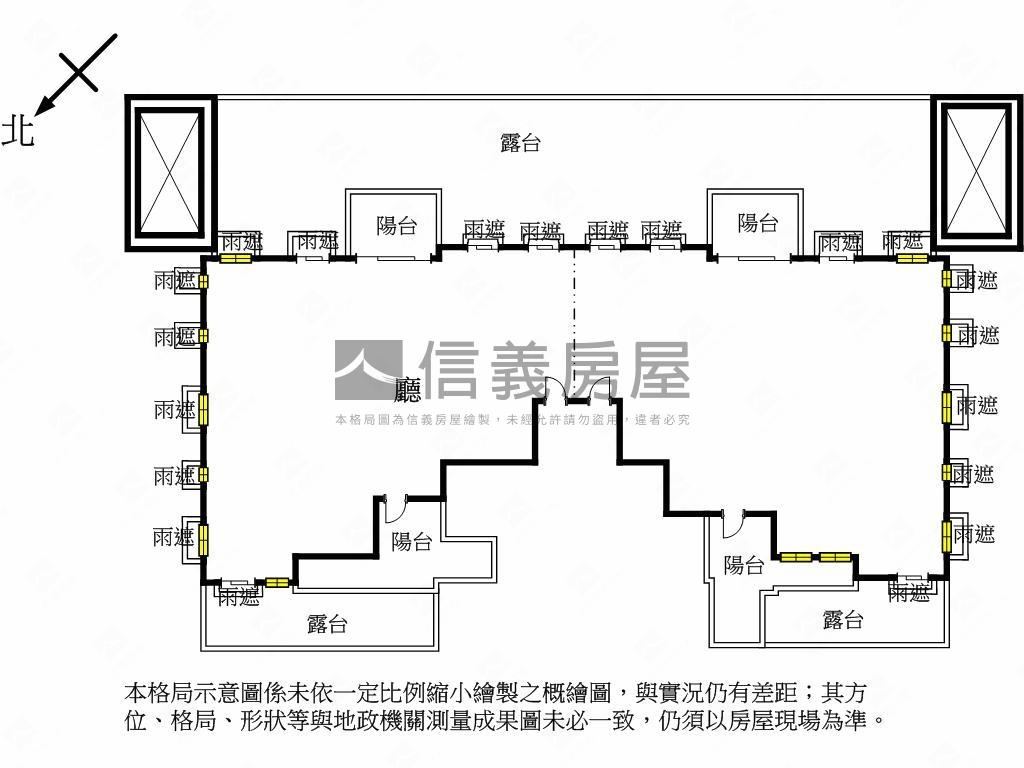 聯聚怡和露台戶ＥＦ房屋室內格局與周邊環境