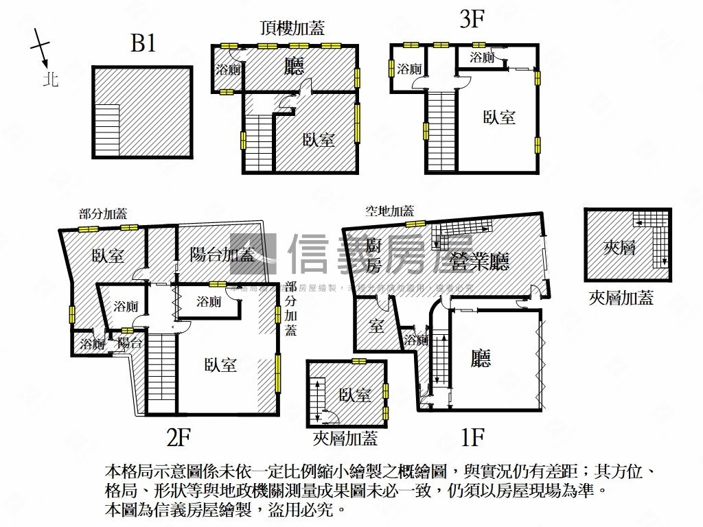 面寬約十米市場旁店住房屋室內格局與周邊環境