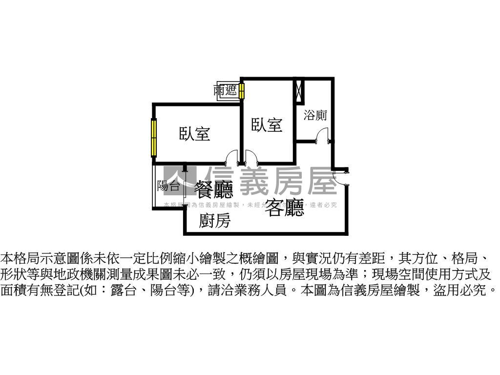 上上謙森越－高樓景觀兩房房屋室內格局與周邊環境